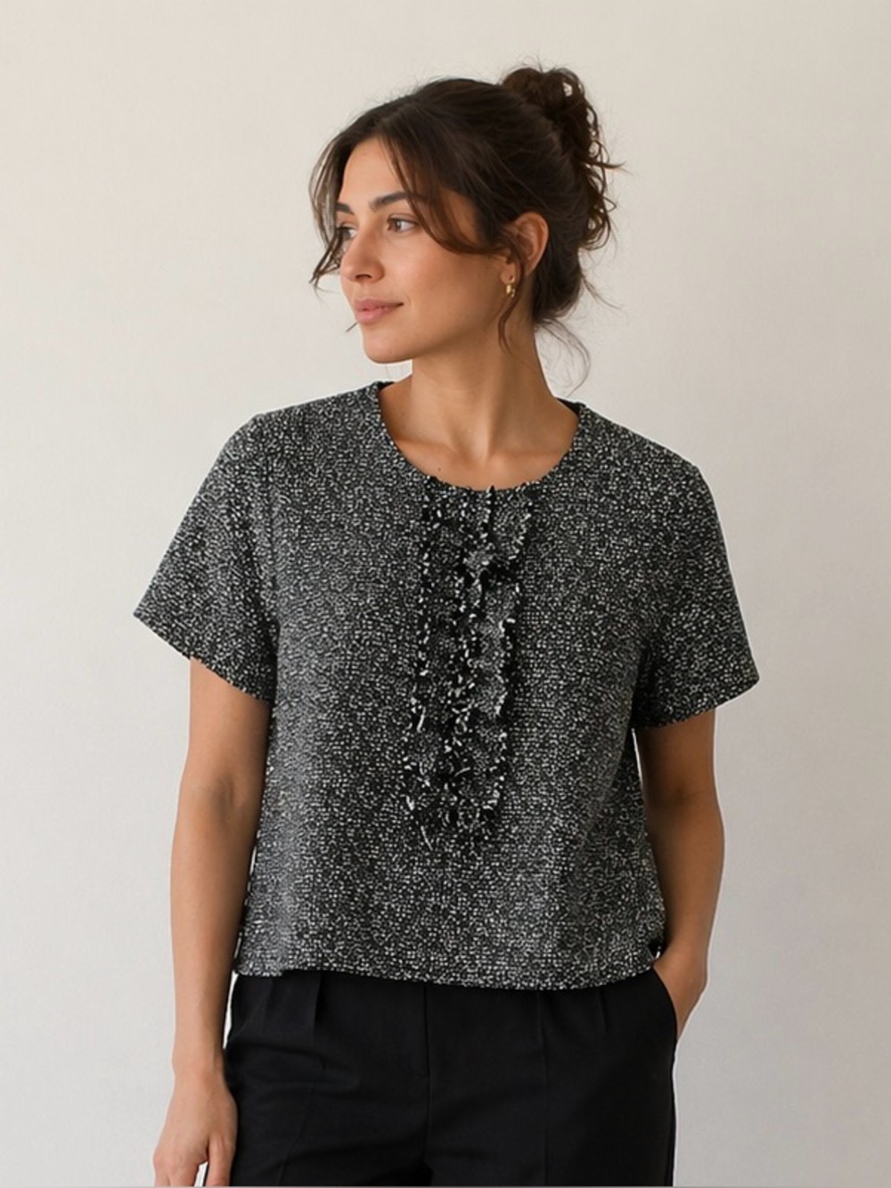 Sandra Angelozzi Tweed top